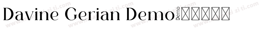 Davine Gerian Demo字体转换